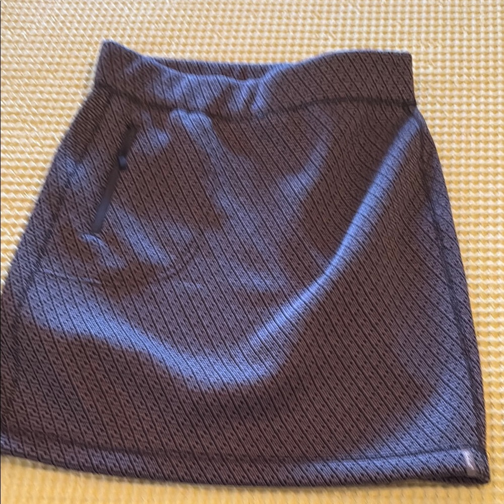 Woolrich Charcoal Patterned A-Line Skirt